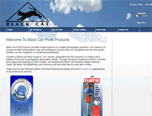 Tablet Screenshot of blackcatphotoproducts.com